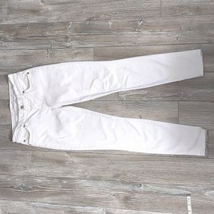 7 For All Mankind The Skinny White Denim Jeans size 25